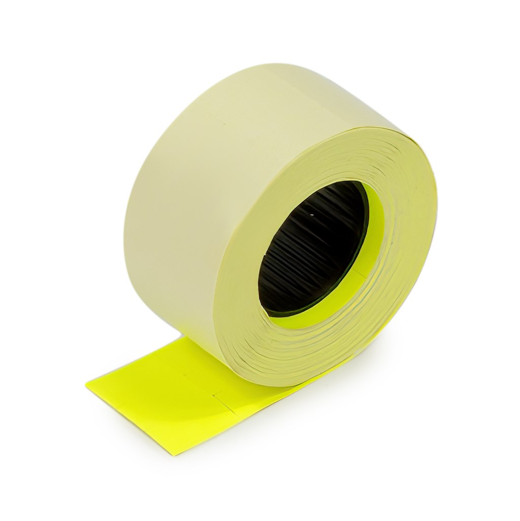 Taśma do metkownicy (5) dwurzędowa prosta (26x16) fluor żółta (TOVEL) Kal-Pack